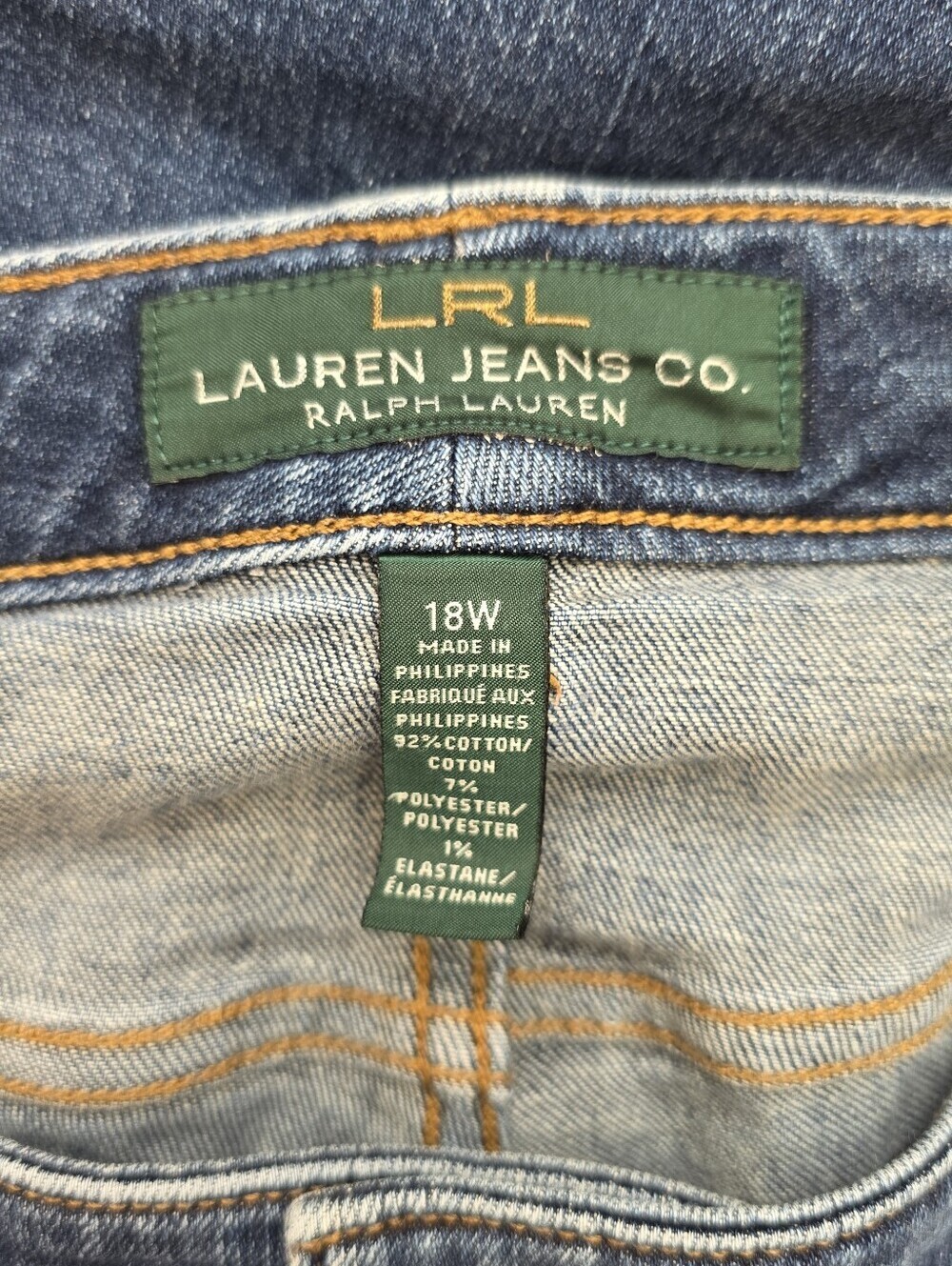 Lauren Ralph Lauren Modern Straight Curvy Jeans Pants - Picture 7 of 10